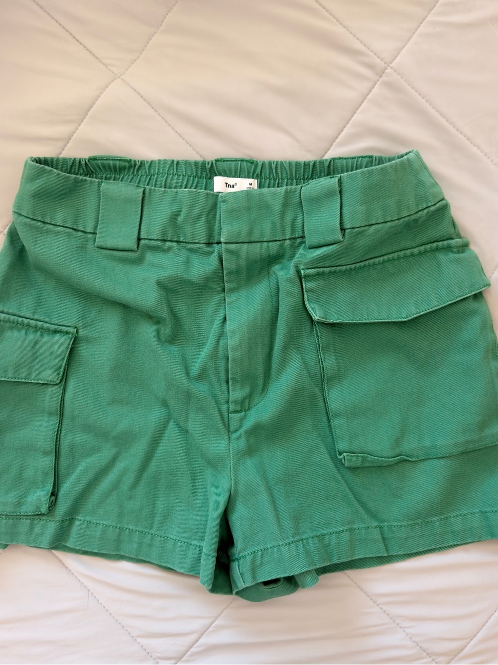TNA Green Cargo Pocket Women's Shorts